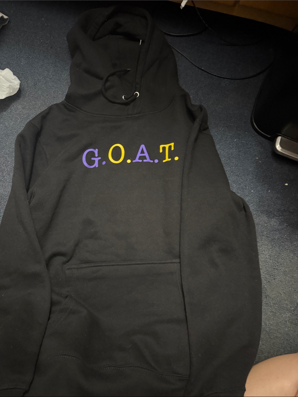 G.O.A.T. Black Men's Hoodie Sweatshirt